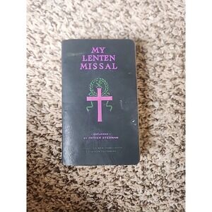 Vintage My Lenten Missal Father Stedman Catholic Prayer Book 1944 Black Pink